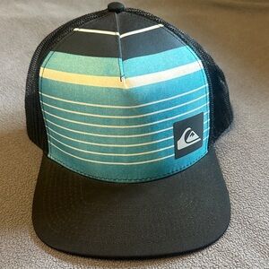 Quiksilver Blue and Yellow Striped Cap